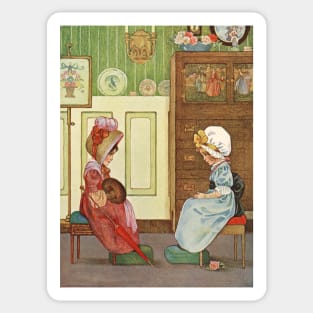 A Morning Call by Millicent Sowerby Sticker